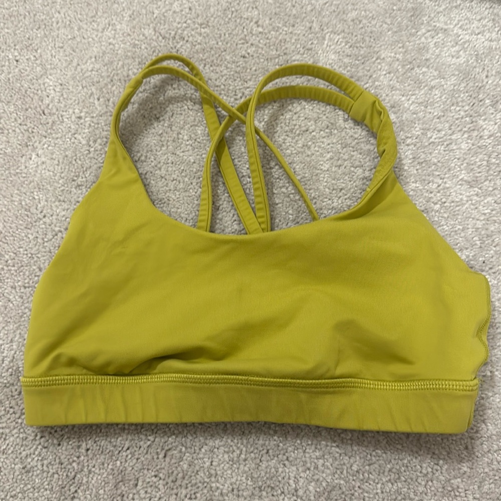 Energy bra, yellow, size 6, good condition